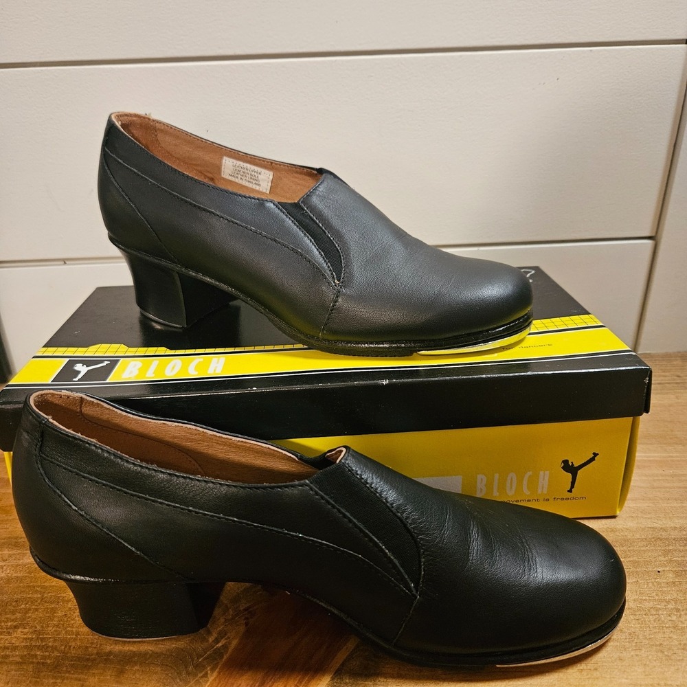 Bloch S0360L Ballast Slip On Tap Shoes Black Size 7 Women's Black BLK New In Box